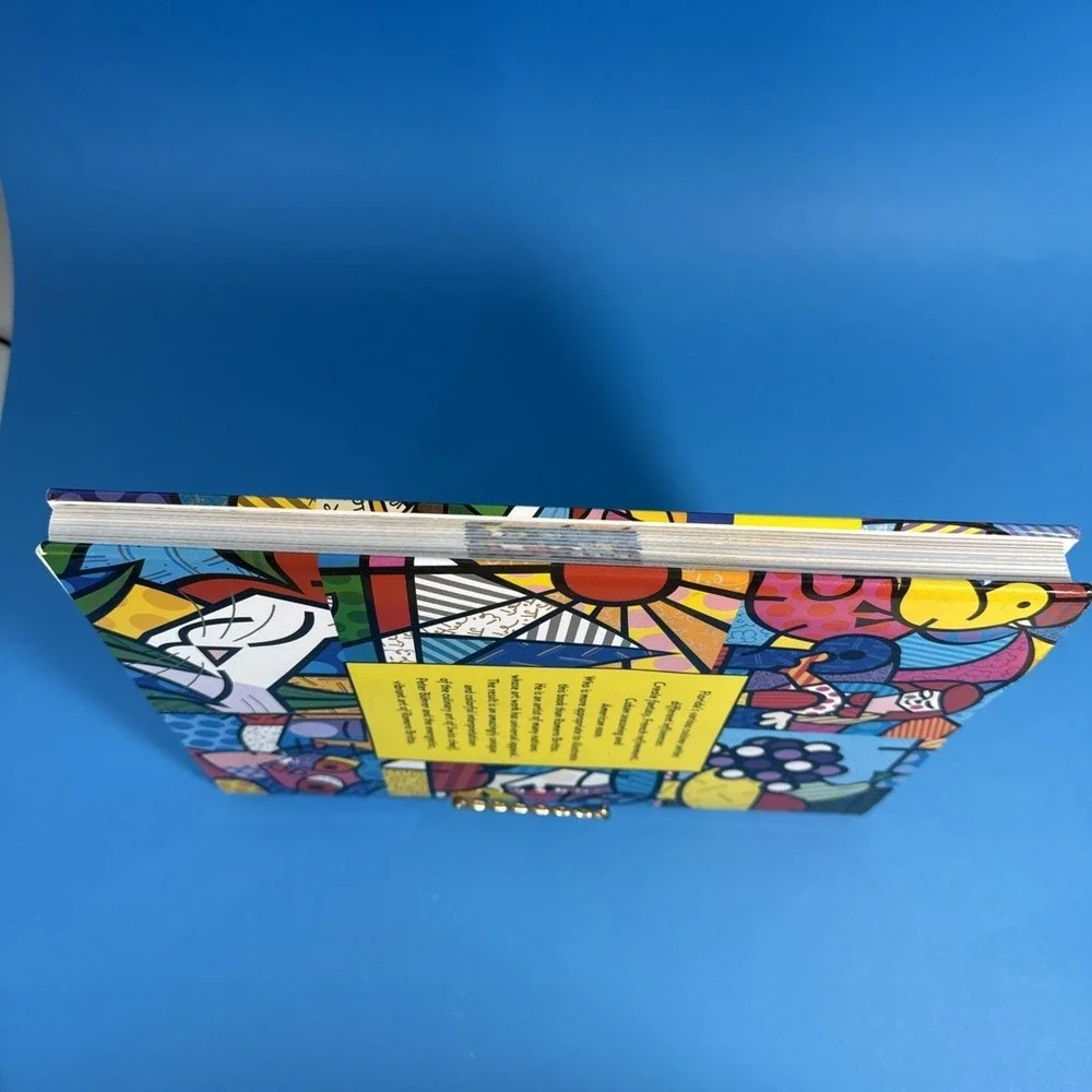 Romero‎ Britto Signed Florida Cuisine Hardcover Cookbook Art RARE VINTAGE